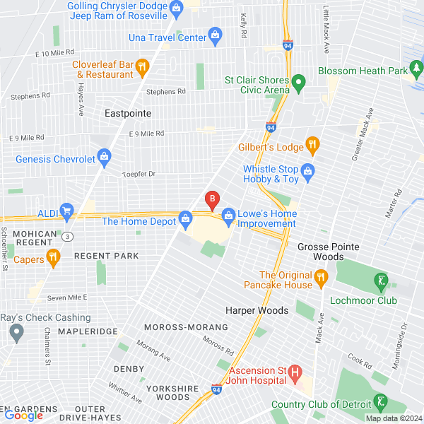 Bhogalli Leather location map: 17321 E 8 Mile Rd, Eastpointe, MI